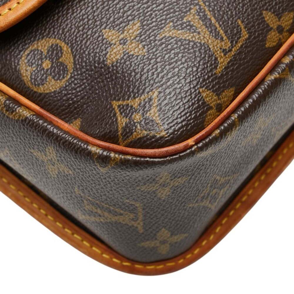 LOUIS VUITTON Authentic Brown Monogram Leather Shoulder Bag - Picture 5 of 14